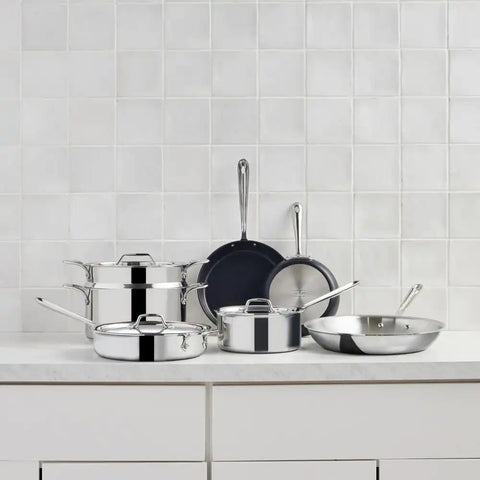 Mixed Material Cookware Set, 10 piece