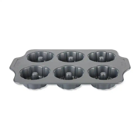 Pro-Release Nonstick Bakeware, Mini Fluted Cake Pan, 6 Cup