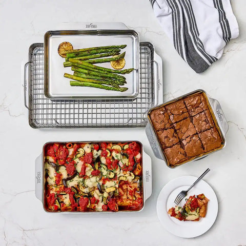 Stainless Steel Bakeware, Square Baking Pan, 8 x 8 inch