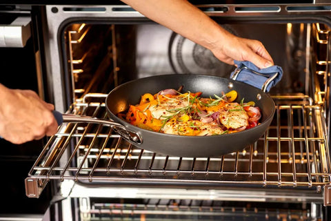 Essentials Nonstick Cookware, Stockpot with Multi-purpose Insert and lid, 7 quart