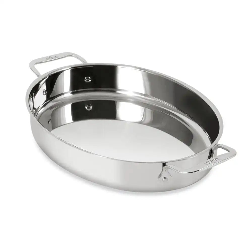 Specialty Cookware, Stainless Steel Oval Baker, 15 inch
