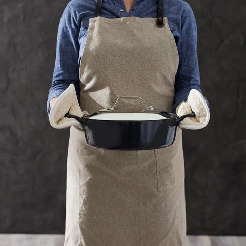Enameled Cast Iron, Braiser with Lid, 4 quart