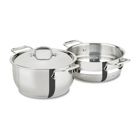 Specialty Cookware, Stainless Steel Steamer with lid, 5 quart