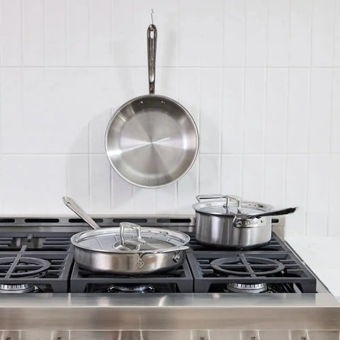 D5 Stainless Brushed 5-ply Bonded Cookware Set, 5 piece Set