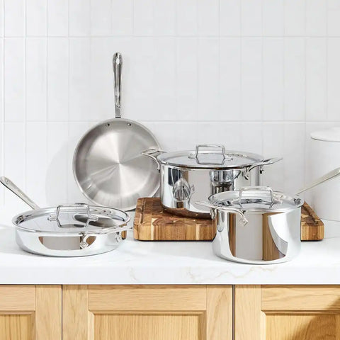 D5 Stainless 5-ply Bonded Cookware Set, 7 piece Set