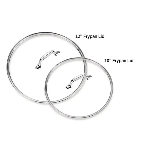 HA1 Hard Anodized Nonstick Cookware, 2 piece Glass Lids, 10 &amp; 12 inch