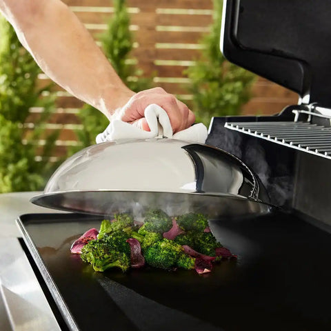 Outdoor Accessories, Stainless Steel Domed Melting Lid, 12.5 inch