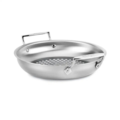 Outdoor Stainless Steel Round Basket, 11 inch