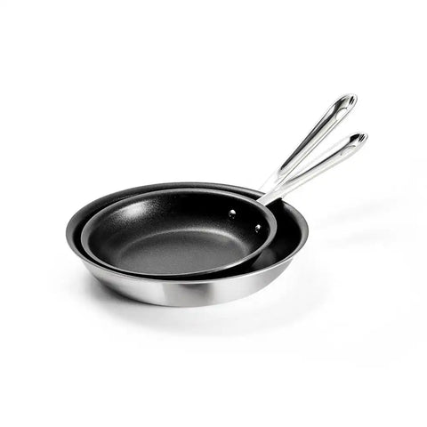 D5 Polished Pro Nonstick 5-ply Bonded Cookware, Fry pan Set, 8 and 10 inch