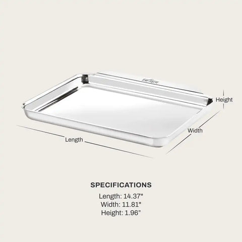 Stainless Steel Bakeware, Quarter Sheet Pan, 9 x 12.5 inch
