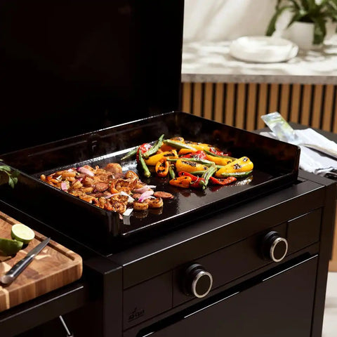 23'' Gas Griddle, with Lid and Cart, Two burner