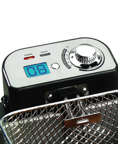 Stainless Steel Deep Fryer Easy Clean Pro with Oil Filtration System, 3.5 liter