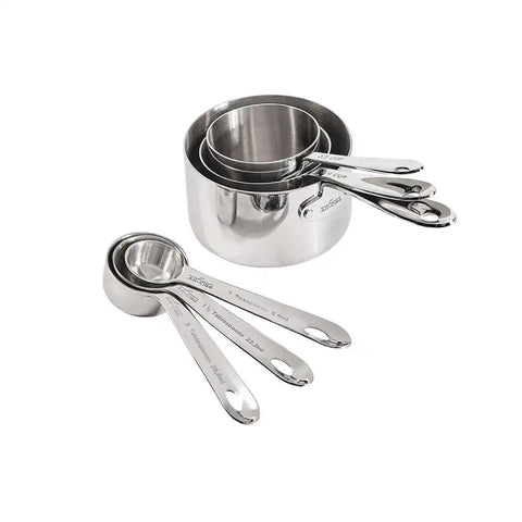 Stainless Steel Odd Size Measuring Cups &amp; Spoons Set, 6 Piece