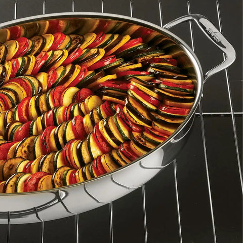 Specialty Cookware, Stainless Steel Oval Baker, 15 inch