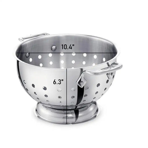 Stainless Steel Colander; 5 quart