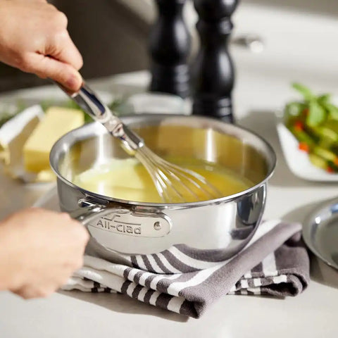 G5® Graphite Core Stainless Steel 5-ply Bonded Cookware, Sauce Pan with Lid, 4 quart