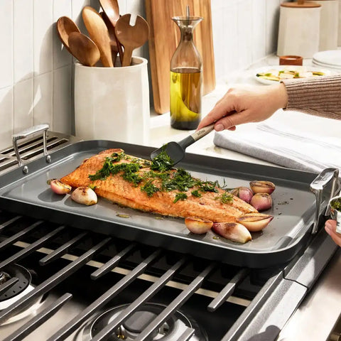 NS Pro® Ceramic Nonstick, Double Burner Griddle, 13 x 20 inch