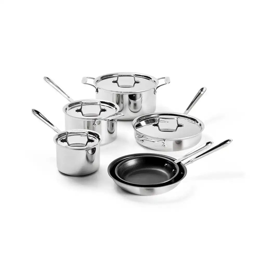D5 Polished Pro Nonstick 5-ply Bonded Cookware Set, 10 Piece
