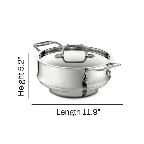 Stainless Steel All Purpose Steamer with lid, 3 quart