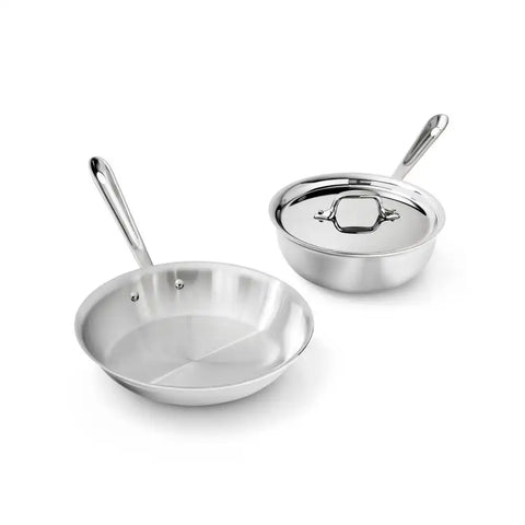 D3 Stainless 3-Ply Bonded Cookware, Chef's Selection Set, 3 Piece Set