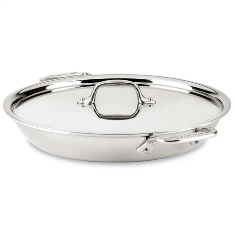 D3 Stainless 3-ply Bonded Cookware, Universal Pan with lid, 3 quart