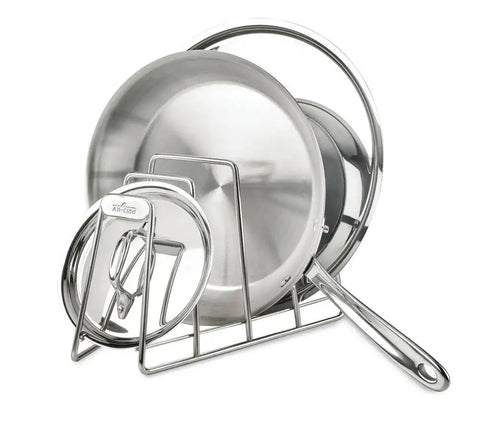 Stainless Steel Cookware Organizer; 4 slot