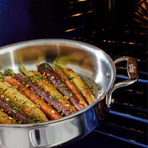 D3 Stainless Everyday 3-ply Bonded Cookware Set with Glass Lids, 10 piece Set